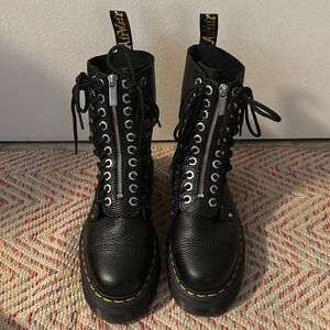 Dr Martens Sinclair High Black Combat Boots